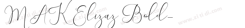 MAK Elizaz Bold字体转换